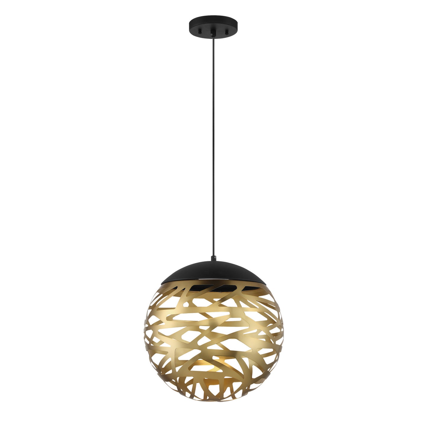 George Kovacs - P934-688-L - LED Pendant - Golden Eclipse - Coal And Honey Gold