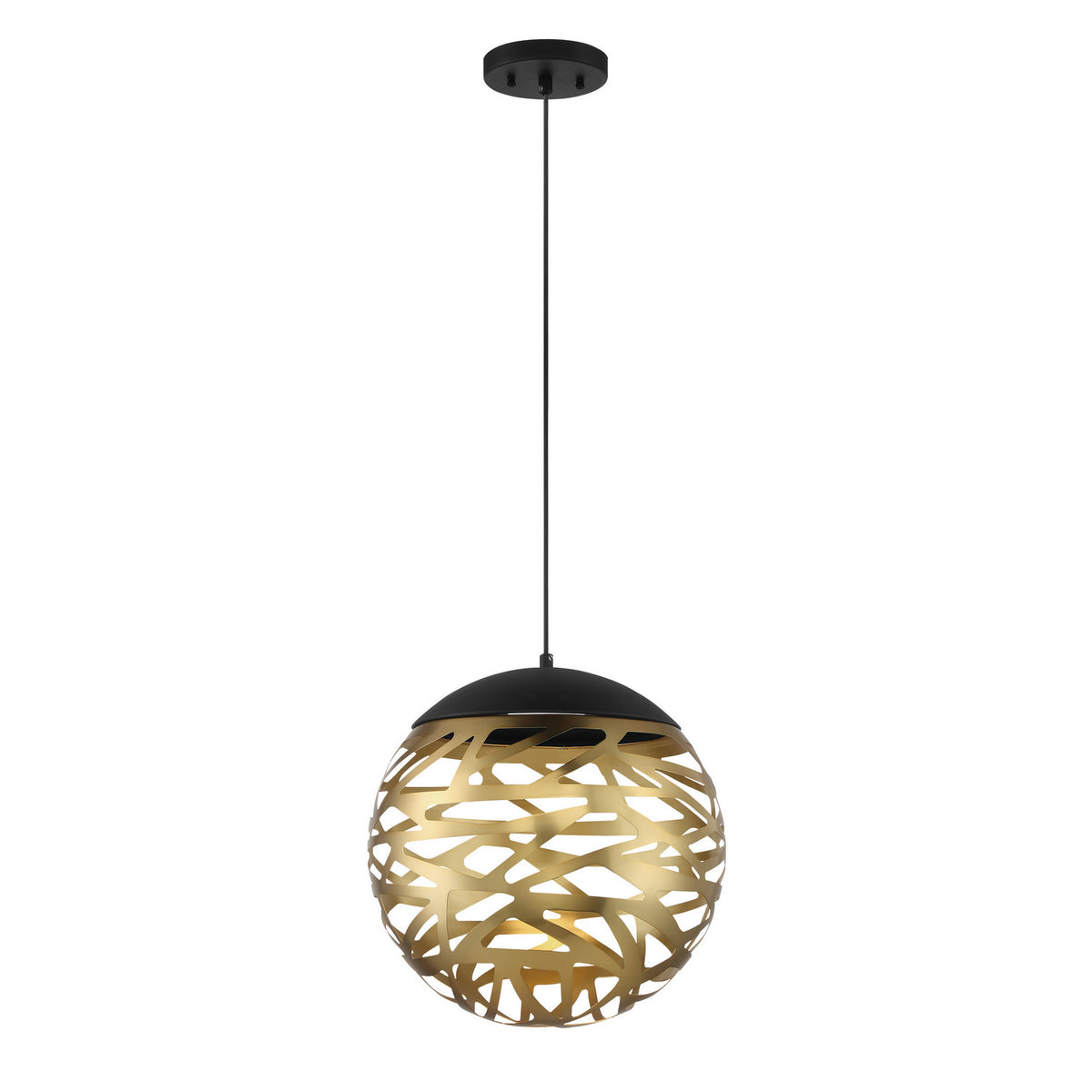 George Kovacs - P934-688-L - LED Pendant - Golden Eclipse - Coal And Honey Gold