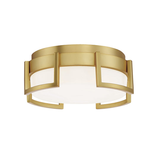 George Kovacs - P953-1-248-L - LED Flush Mount - Bezel Set - Honey Gold