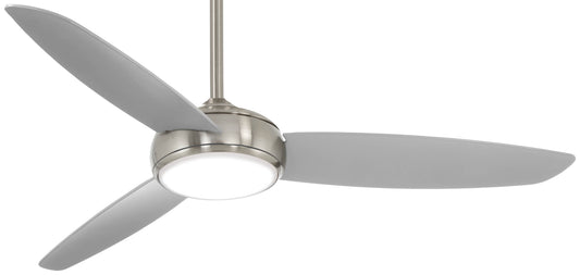 Concept IV 54" Ceiling Fan in Brushed Nickel Wet