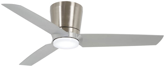 Pure 48" Ceiling Fan in Brushed Nickel With Silver Blades