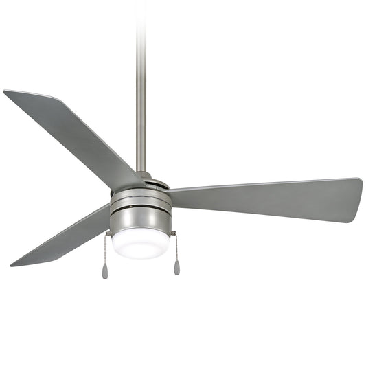 Vital 44"Ceiling Fan in Brilliant Silver With Silver Blades