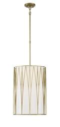 Regal Terrace LED Pendant in Soft Brass