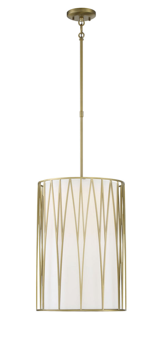 Regal Terrace LED Pendant in Soft Brass
