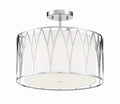 Regal Terrace LED Semi Flush Mount in Polished Nickel