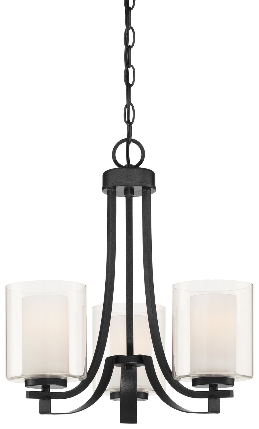 Parsons Studio Three Light Chandelier in Sand Coal