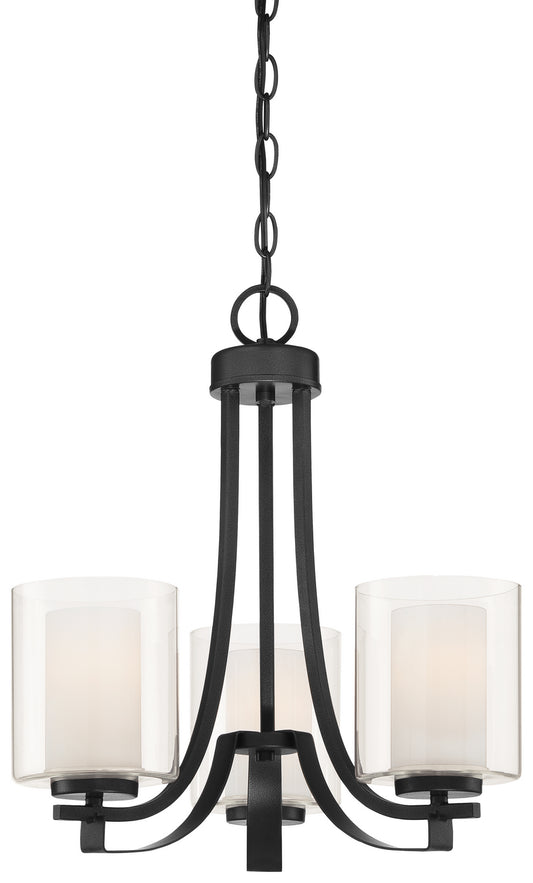 Parsons Studio Three Light Chandelier in Sand Coal