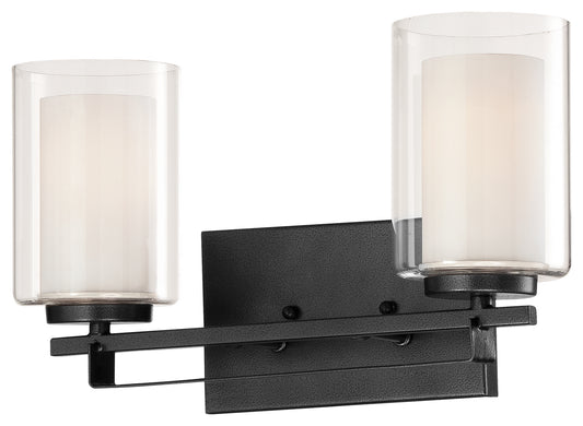 Parsons Studio Two Light Bath Bar in Sand Coal