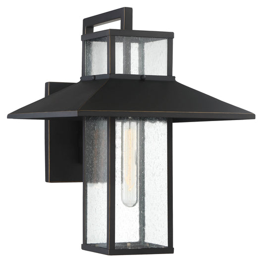 Danforth Park One Light Outdoor Wall Mount in Oil Rubbed Bronze w/Goals Highlights