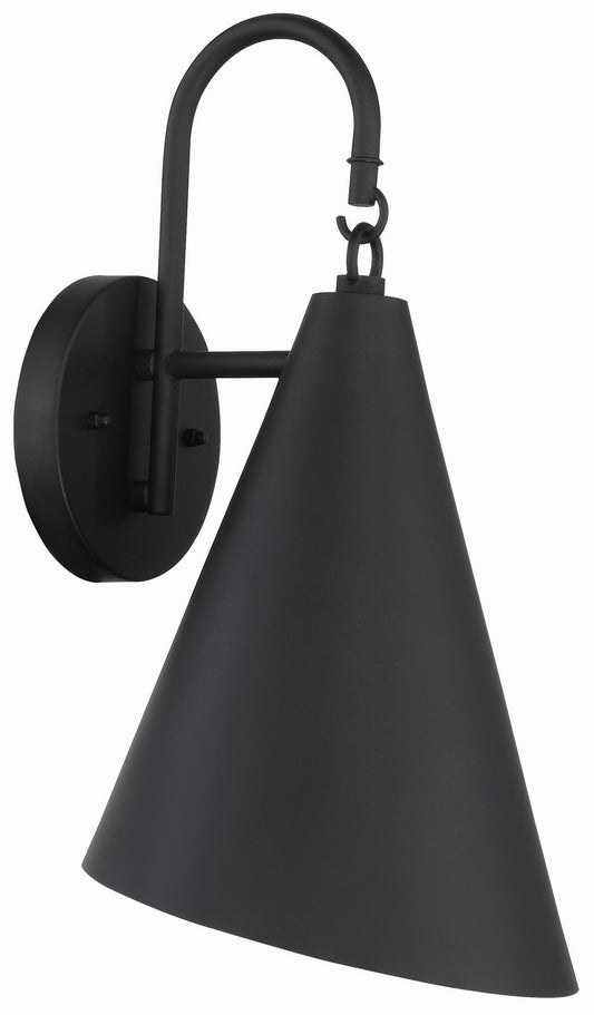 Playwright One Light Outdoor Wall Mount in Sand Coal
