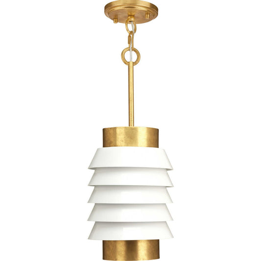 Point Dume-Onshore One Light Pendant in Brushed Brass