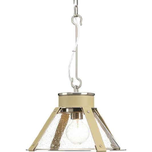 Point Dume-Rockdance One Light Pendant in Brushed Nickel