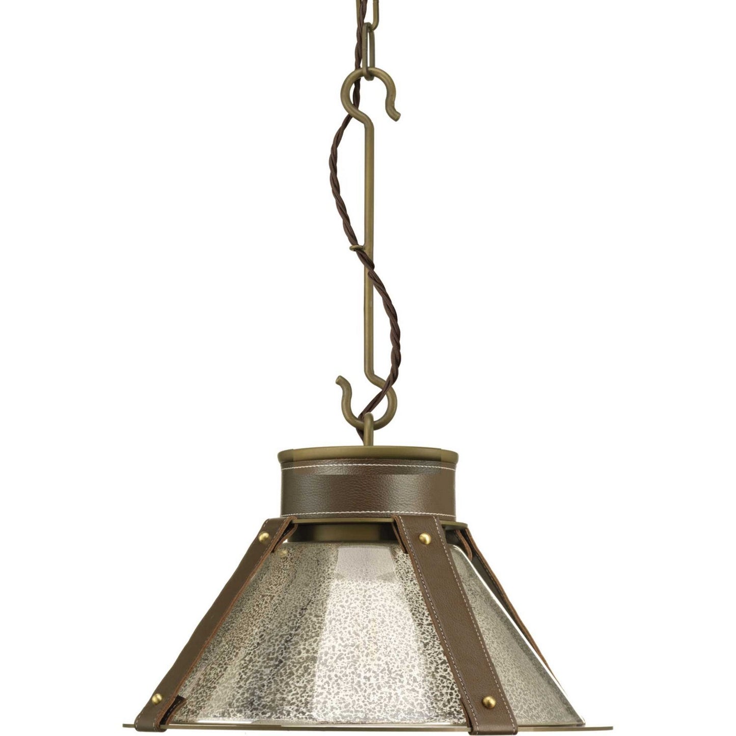 Point Dume-Rockdance One Light Pendant in Aged Brass