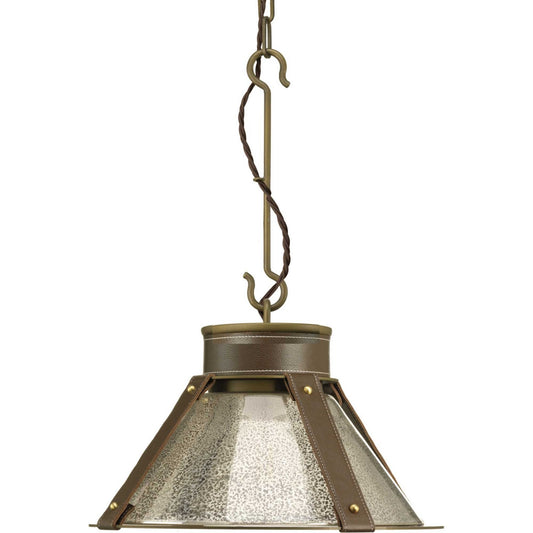Point Dume-Rockdance One Light Pendant in Aged Brass