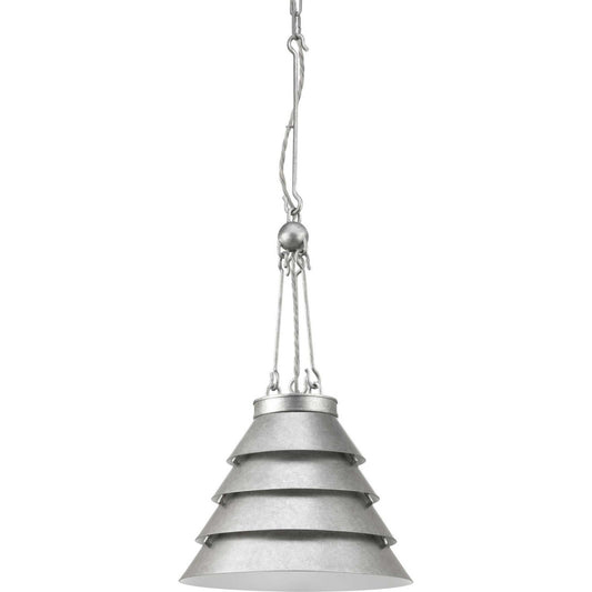 Point Dume-Surfrider One Light Pendant in Galvanized Finish