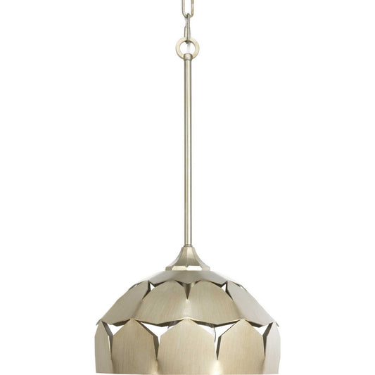 Point Dume-Yerba One Light Pendant in Silver Ridge