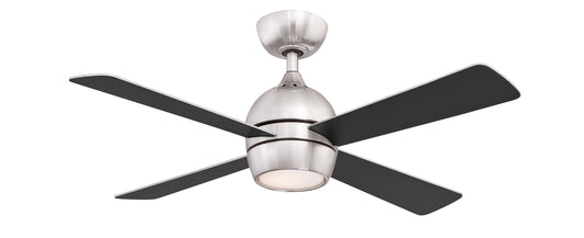 Kwad 44 44" Ceiling Fan in Brushed Nickel