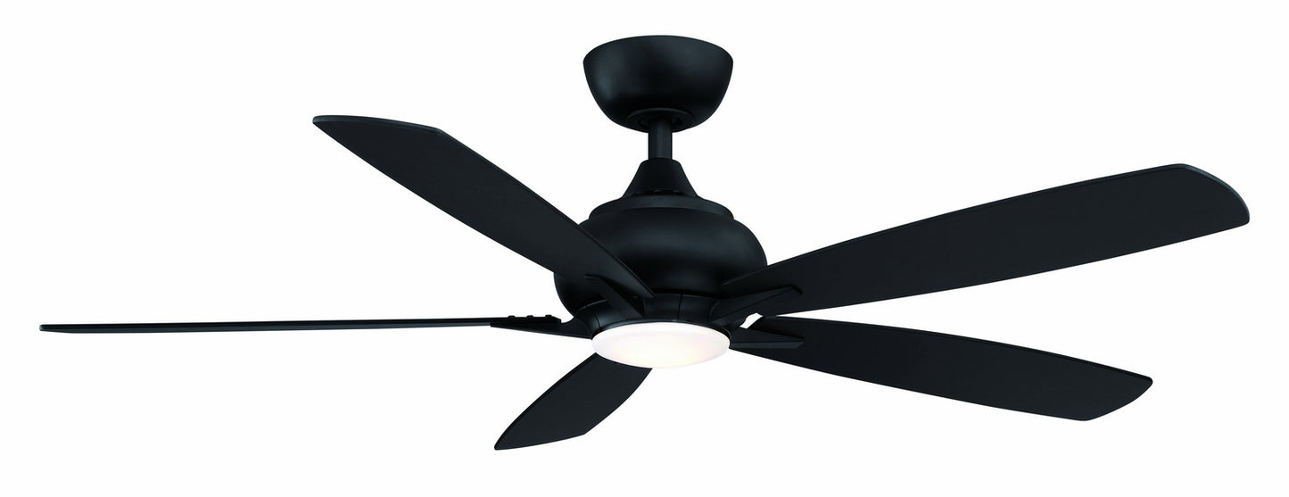 Doren 52" Ceiling Fan in Black