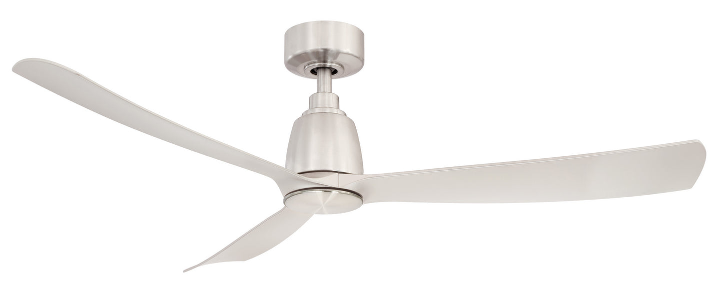 Kute 52 52" Ceiling Fan in Brushed Nickel
