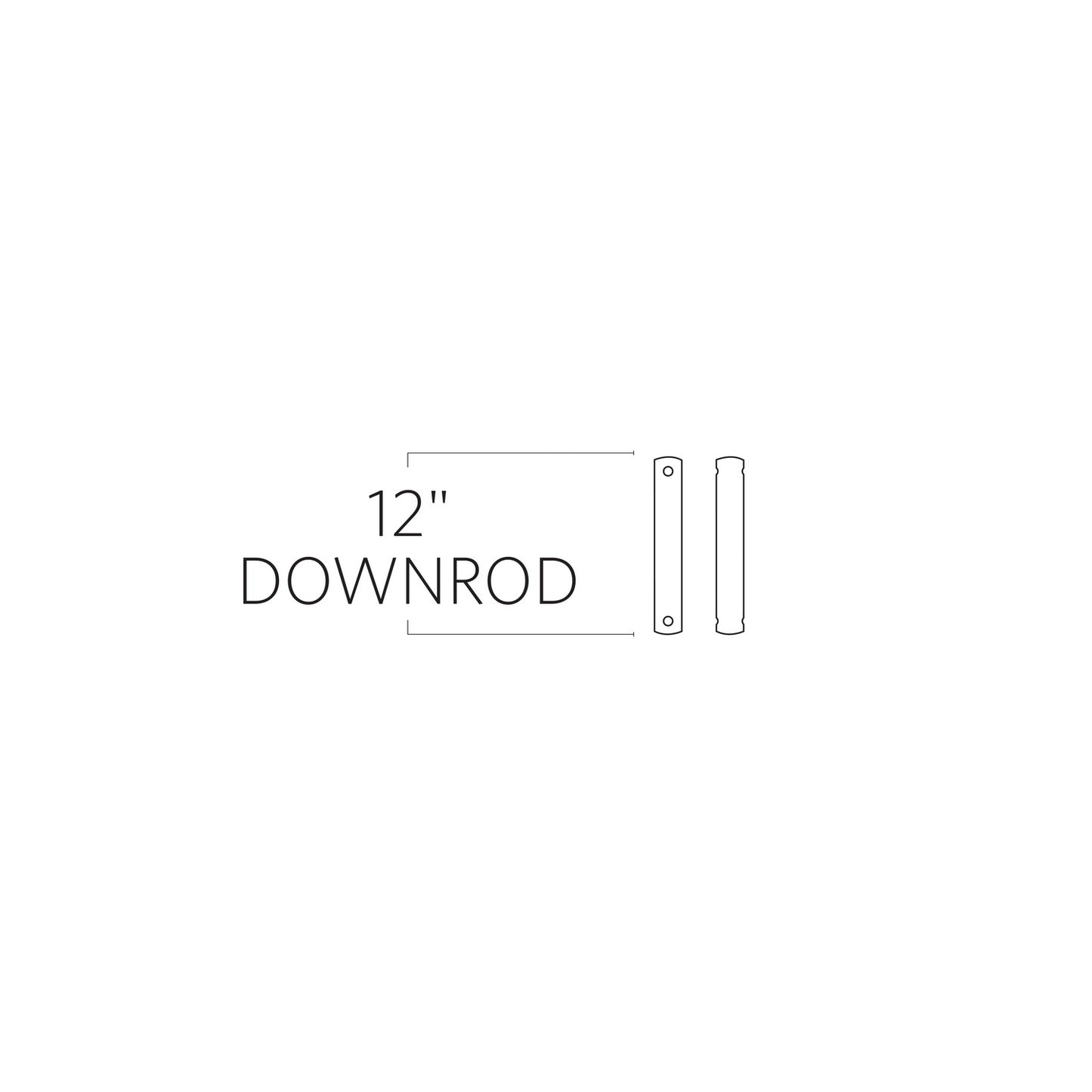 Universal Downrod in Chrome