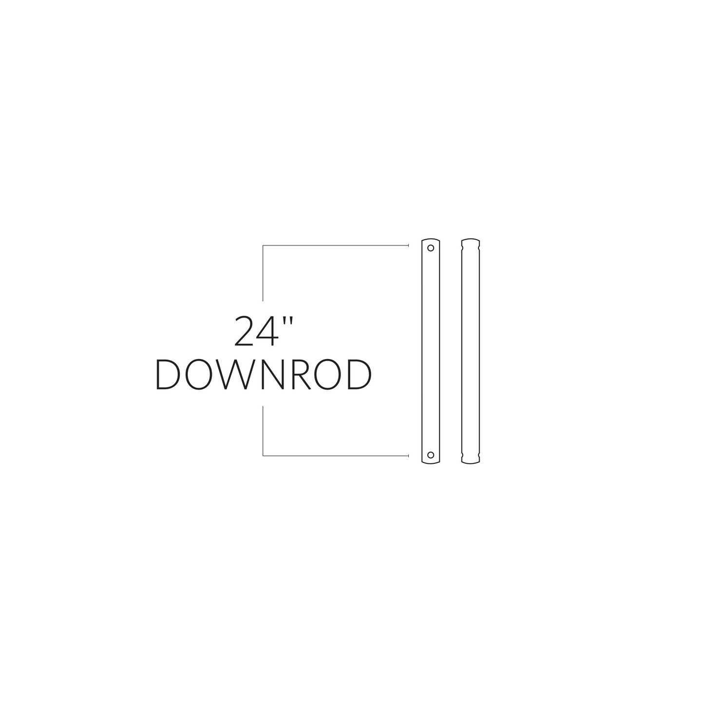 Universal Downrod in Chrome