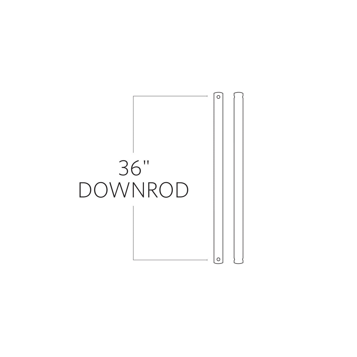 Universal Downrod in Satin Nickel