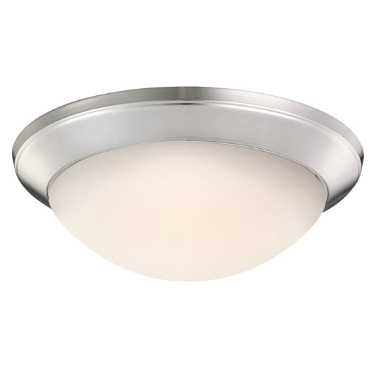 Ceiling Space One Light Flush Mount in Brushed Nickel