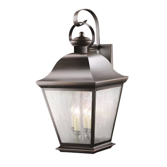 Mount Vernon Four Light Outdoor Wall Mount in Olde Bronze