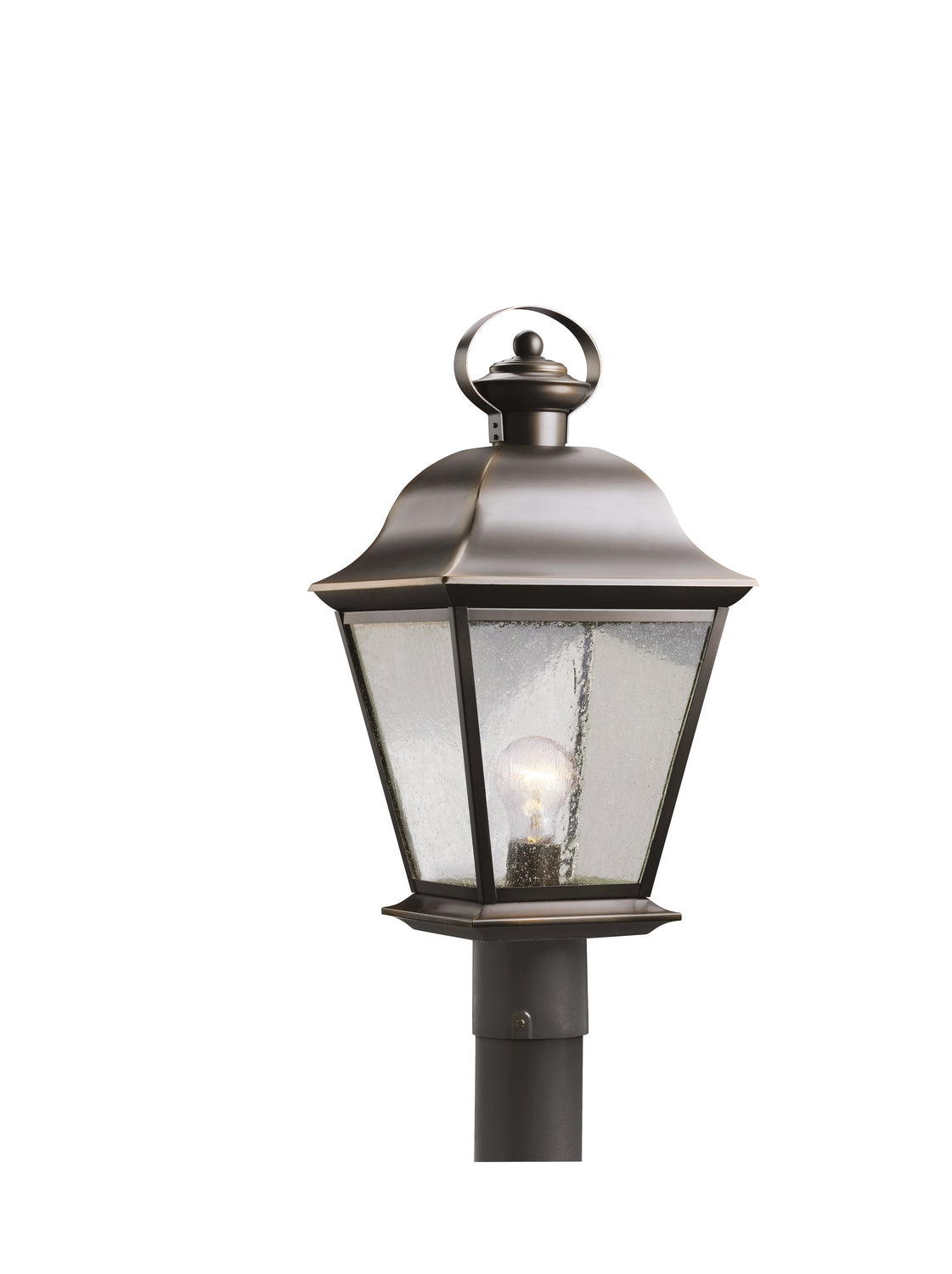 Mount Vernon One Light Outdoor Post Mount in Olde Bronze