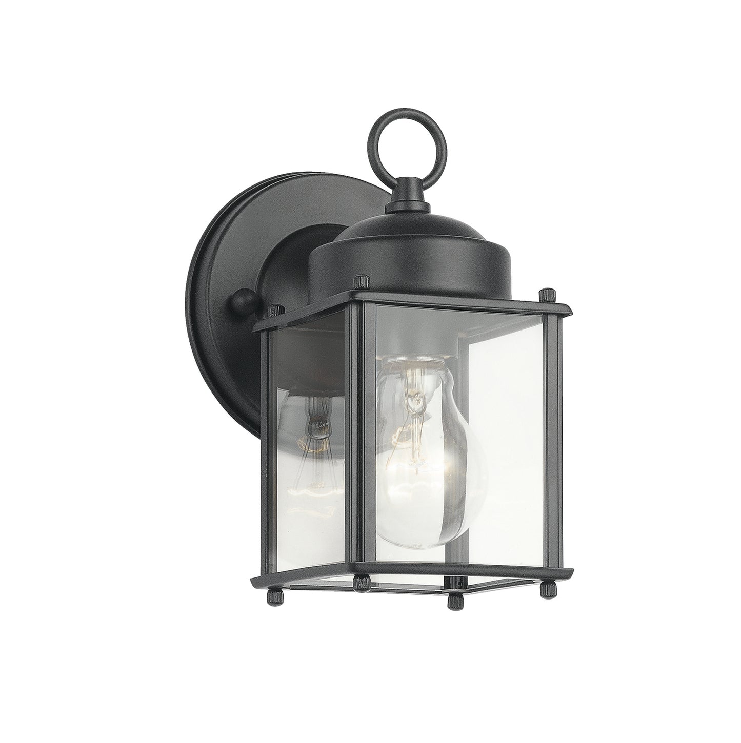 One Light Outdoor Wall Mount in Black