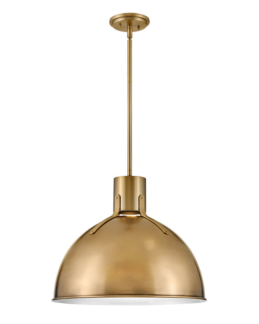 Argo LED Pendant in Heritage Brass