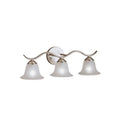 Dover Three Light Bath in Brushed Nickel