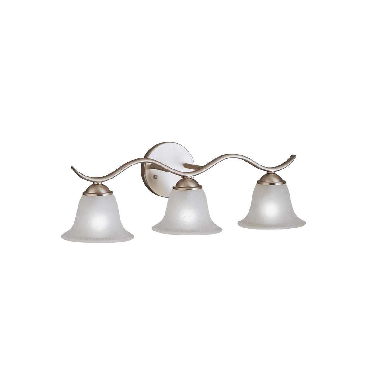 Dover Three Light Bath in Brushed Nickel