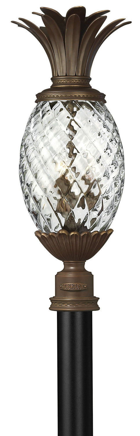 Plantation LED Post Top or Pier Mount Lantern in Copper Bronze