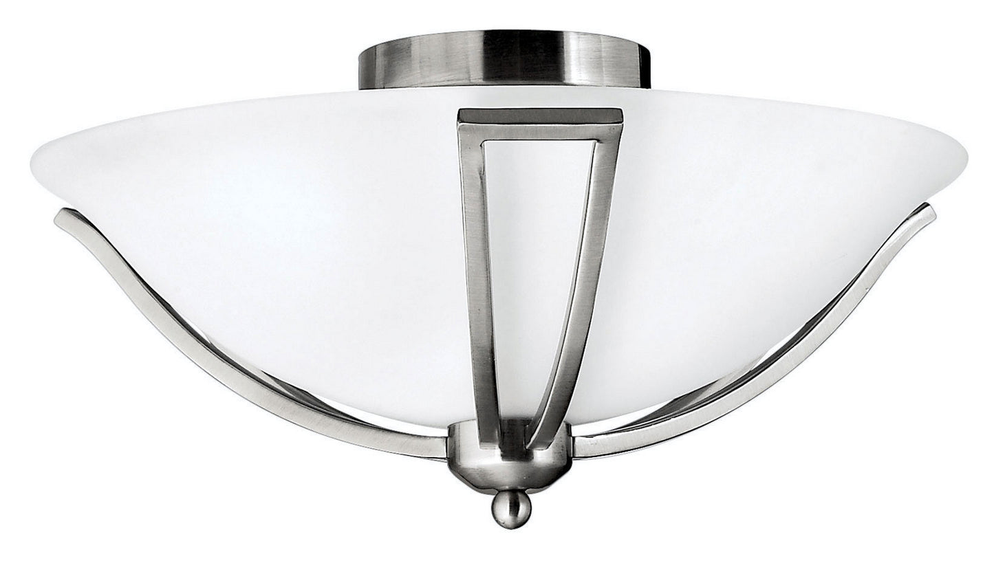 Bolla LED Flush Mount in Brushed Nickel