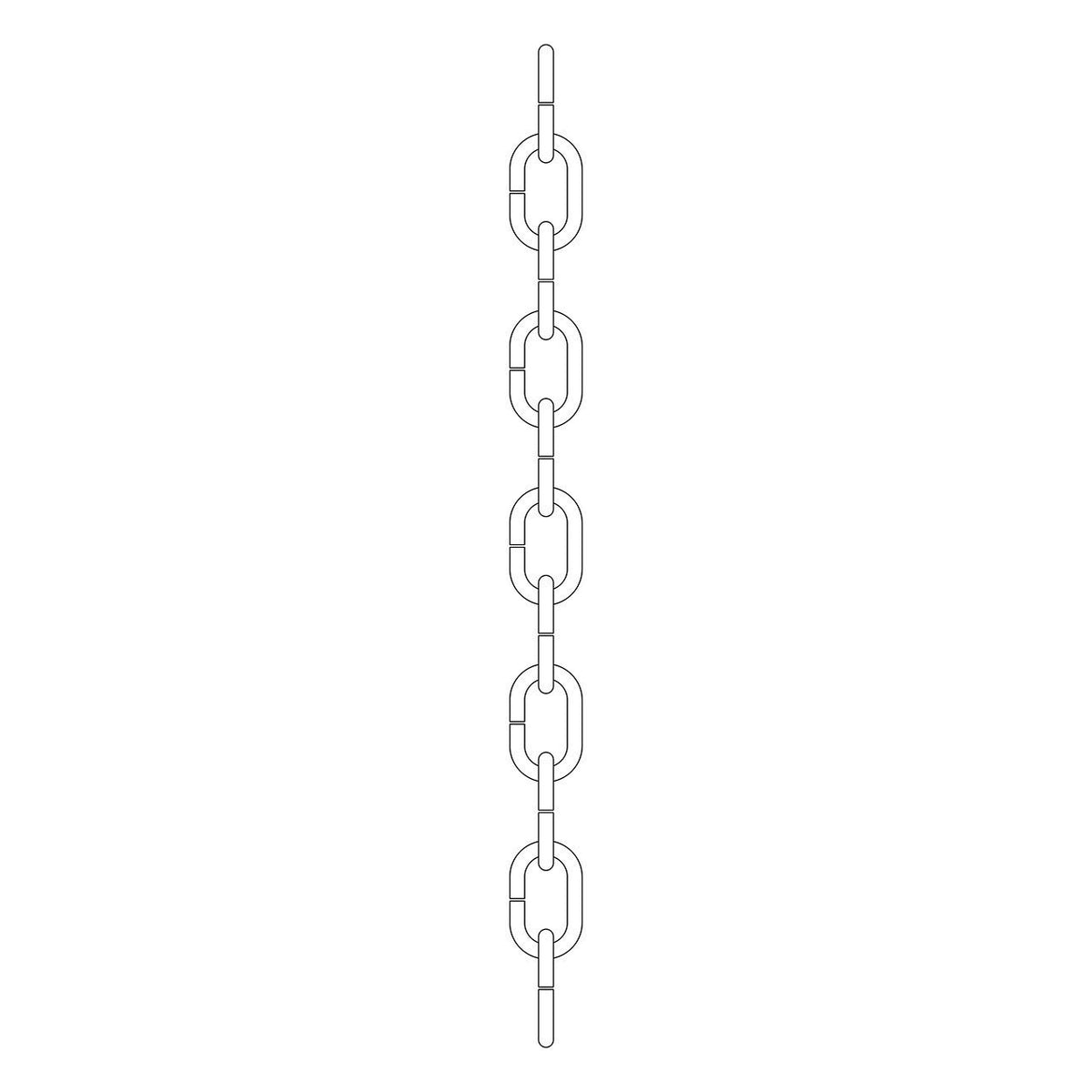 Accessory Chain in Distressed Black