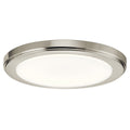 Zeo LED Flush Mount in Brushed Nickel