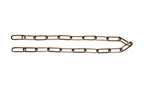 Accessory Chain in Natural Brass