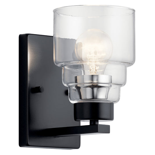 Vionnet One Light Wall Sconce in Black