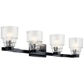 Vionnet Four Light Bath in Black