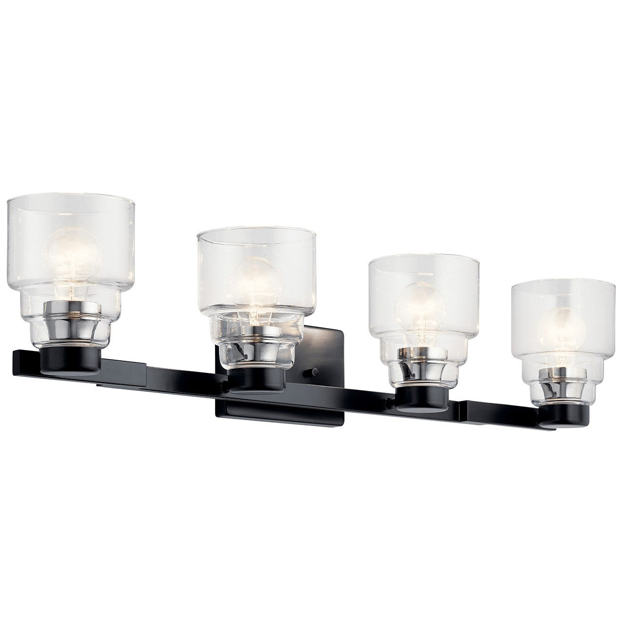 Vionnet Four Light Bath in Black