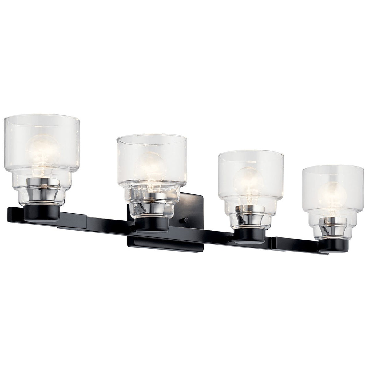Vionnet Four Light Bath in Black