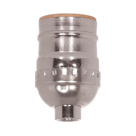 Satco - 80-1011 - Short Keyless Socket - Nickel