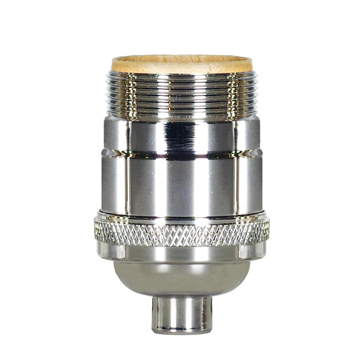 Short Keyless Socket in Polished Nickel