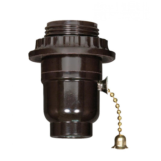 Satco - 80-1068 - Ip Cap With Metal Bushing Less Set Screw - Black
