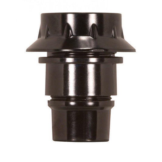 (4-Pack) Candelabra European Style Socket in Black