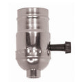 (4-Pack) 3-Way (2 Circuit) Turn Knob Socket With Removable Knob in Nickel