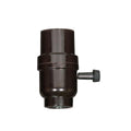 (4-Pack) 3-Way Turn Knob W/Metal Bushing Less Set Screw in Black