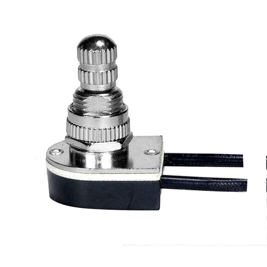 (4-Pack) On-Off Metal Rotary Switch in Nickel Plated
