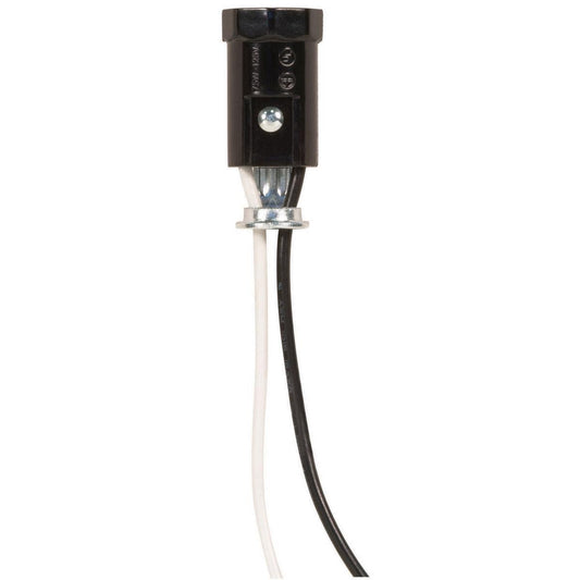 (4-Pack) Phenolic Candelabra Sockets With Leads in Not Specified